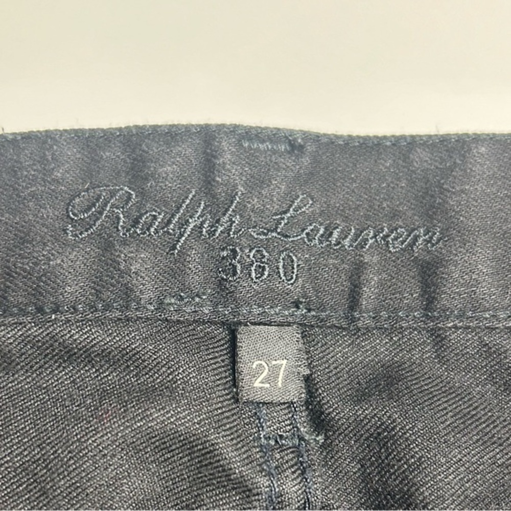 Ralph Lauren 380 black jeans silver plate logo - Picture 3 of 8